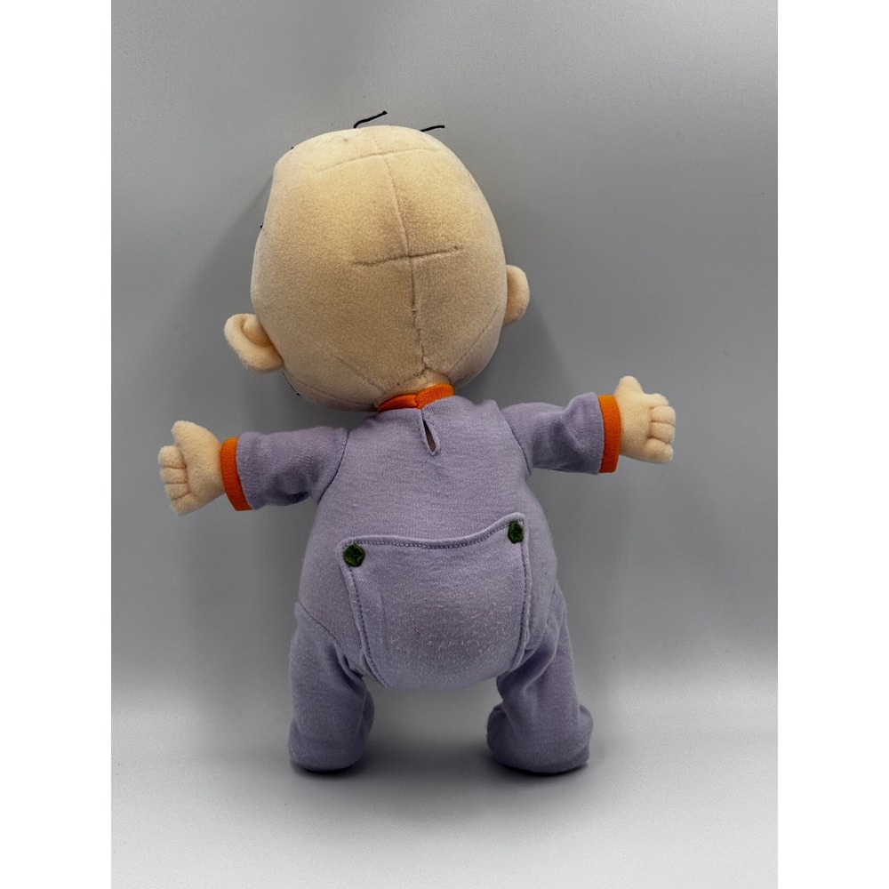 Vintage Rugrats Dil Pickles Plush Doll Nickelodeon 90s Purple Pajamas 11 Inch - Picture 4 of 5